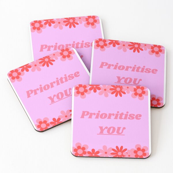 Item preview, Prioritise You - Red And Pink designed and sold by MadeByJadex.