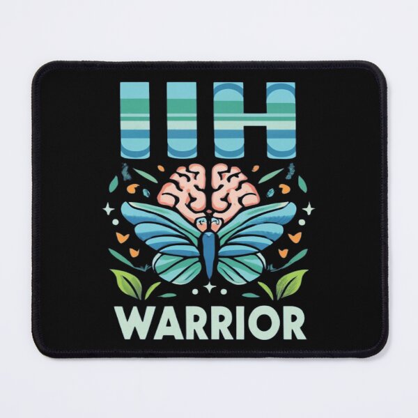 Item preview, Idiopathic Intracranial Hypertension Awareness Hope Ribbon Hearts Warrior designed and sold by UrbanGraphixs.
