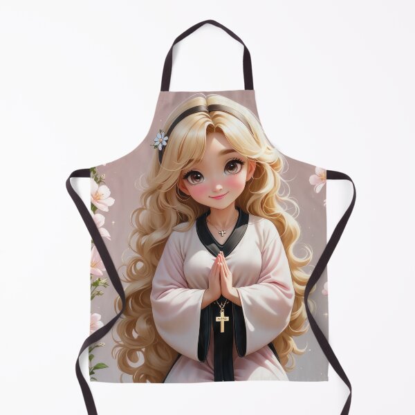 Item preview, Floral Christian Anime Beautiful Lady Prays designed and sold by duke818.