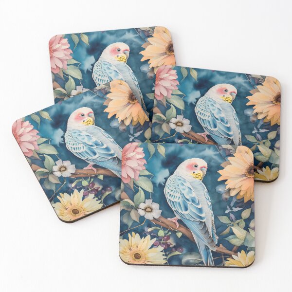 Item preview, Budgie Blossom Serenade designed and sold by EclipseArtisan.