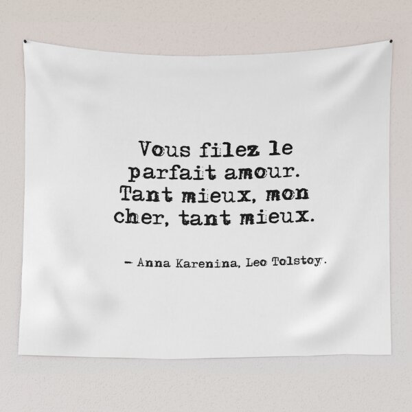 Item preview, Vous filez le parfait amour - Anna Karenina, Leo Tolstoy designed and sold by peggieprints.