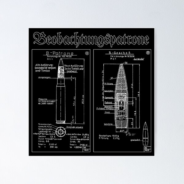 Item preview, B Patrone (8mm Mauser) Cartridge and Bullet (white) designed and sold by Heljarman.