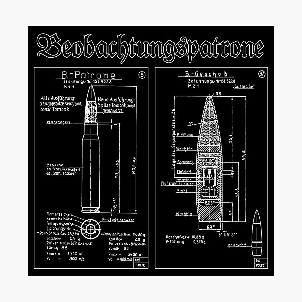 Item preview, B Patrone (8mm Mauser) Cartridge and Bullet (white) designed and sold by Heljarman.