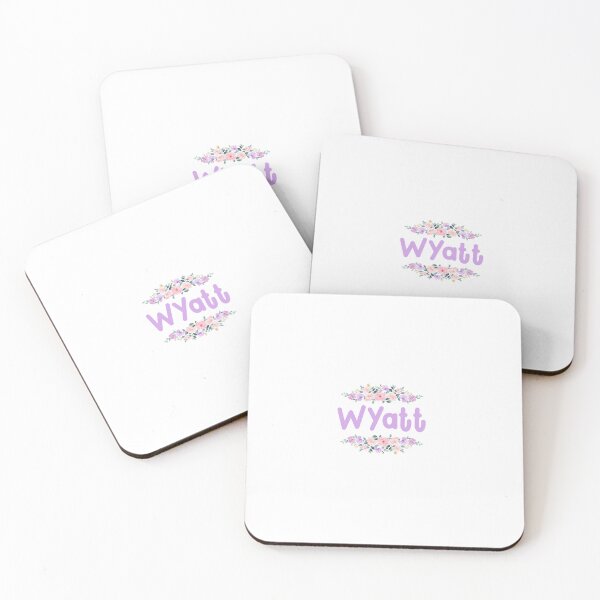 Item preview, Purple Flower Wyatt Name Label designed and sold by NormadWorld.