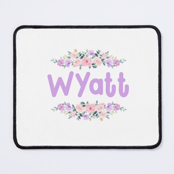 Item preview, Purple Flower Wyatt Name Label designed and sold by NormadWorld.