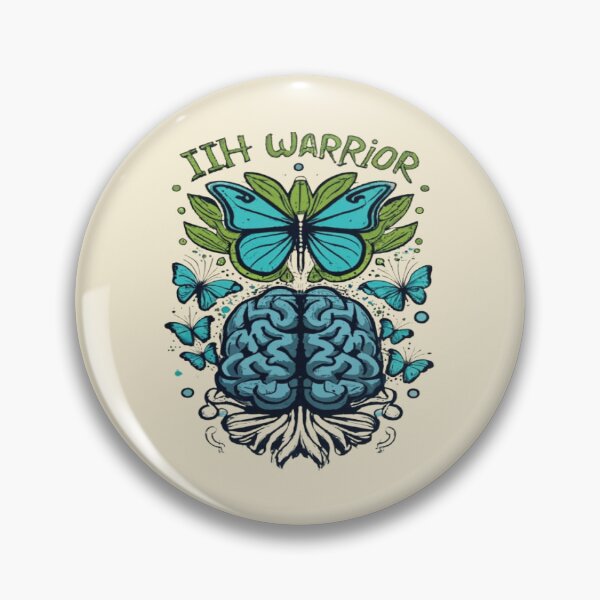 Item preview, Idiopathic Intracranial Hypertension Awareness Hope Ribbon Hearts Warrior designed and sold by UrbanGraphixs.
