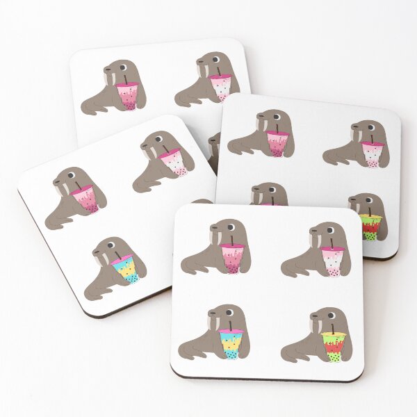 Item preview, Walruses And Boba Tea designed and sold by TheAnimalZ00.
