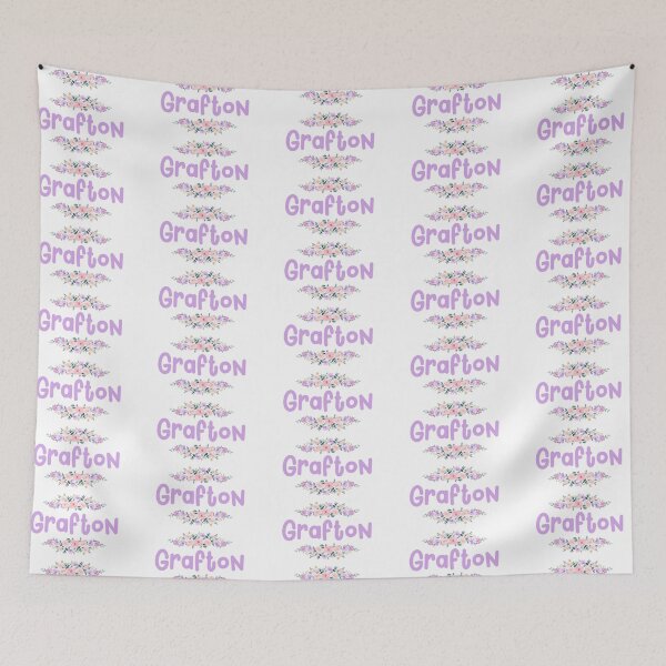 Item preview, Purple Flower Gafton Name Label designed and sold by NormadWorld.