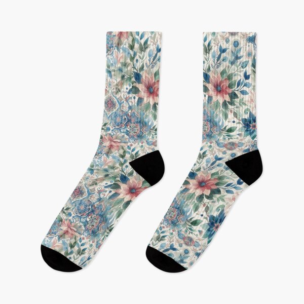 Aperçu de l'œuvre Un autre motif floral de style aquarelle créée et vendue par WhimsyWorksShop.