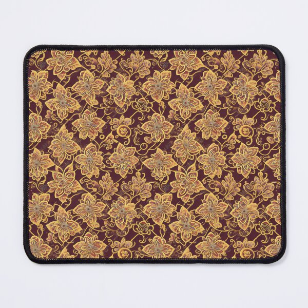 Item preview, Vintage gold and magenta floral Thai design designed and sold by Alla1111.