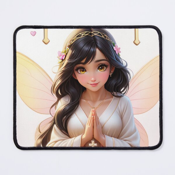 Item preview, Floral Christian Anime Beautiful Fairy Prays designed and sold by duke818.