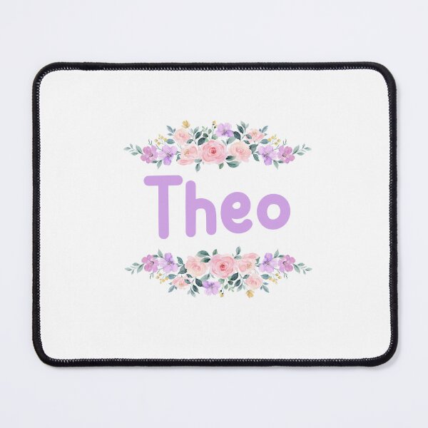 Item preview, Purple Flower Theo Name Label designed and sold by NormadWorld.