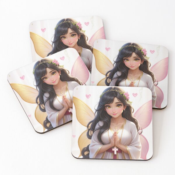 Item preview, Floral Christian Anime Beautiful Fairy Prays designed and sold by duke818.