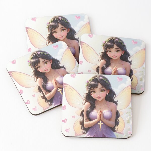 Item preview, Floral Christian Anime Beautiful Fairy Prays designed and sold by duke818.