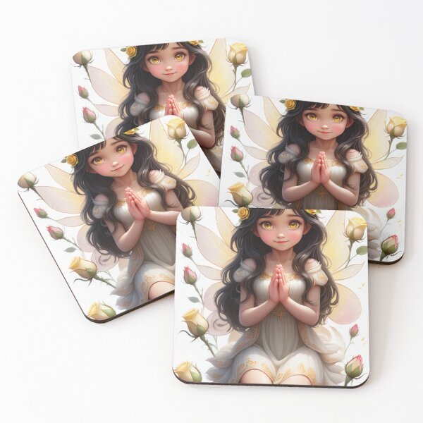 Item preview, Floral Christian Anime Beautiful Fairy Prays designed and sold by duke818.
