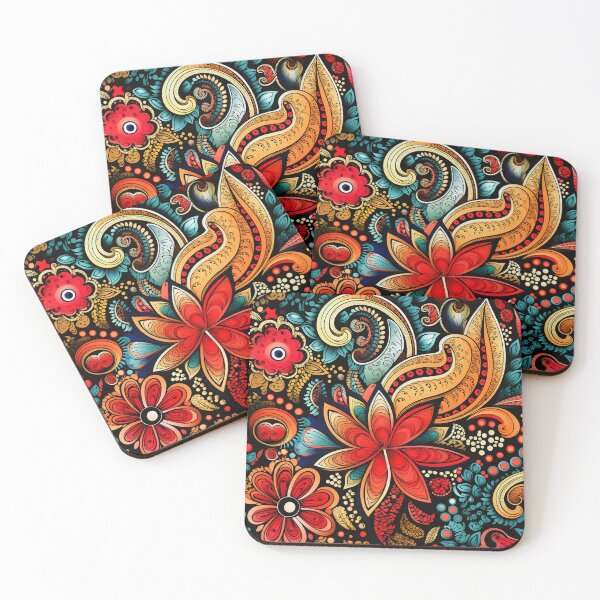 Item preview, Gorgeous Bohemian Floral Pattern Art designed and sold by chi3-jp.