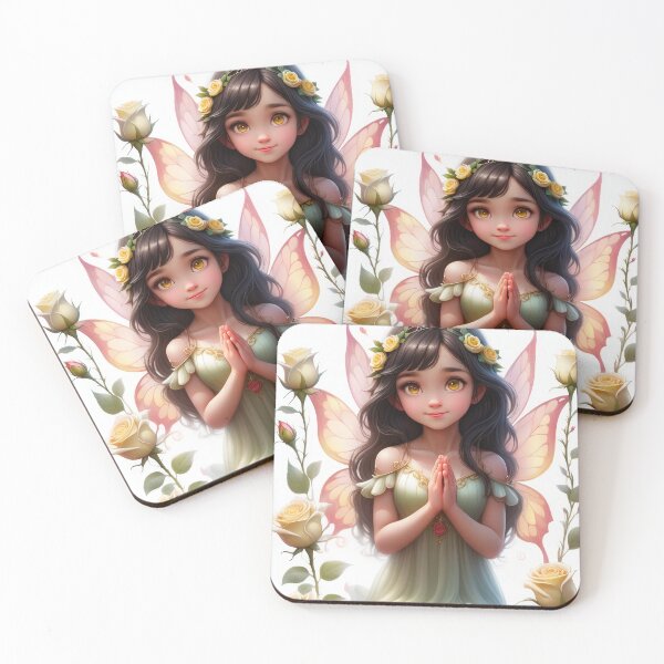 Item preview, Floral Christian Anime Beautiful Fairy Prays designed and sold by duke818.