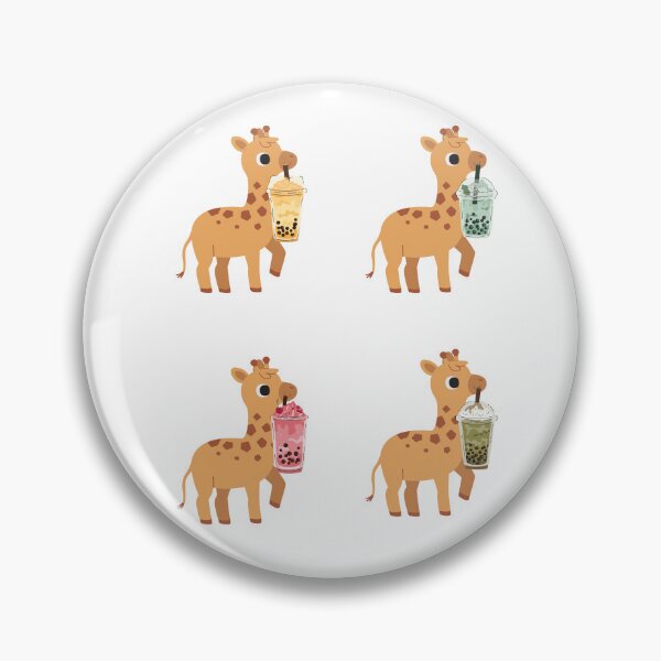 Item preview, Cute Giraffes And Boba Tea designed and sold by TheAnimalZ00.