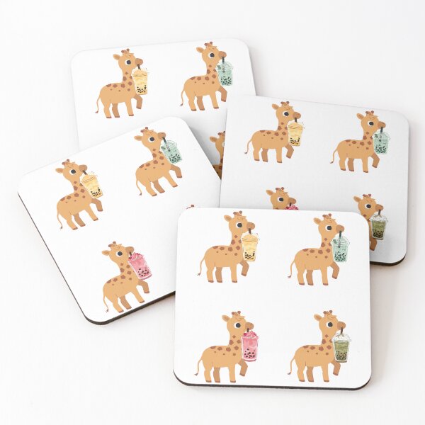 Item preview, Cute Giraffes And Boba Tea designed and sold by TheAnimalZ00.