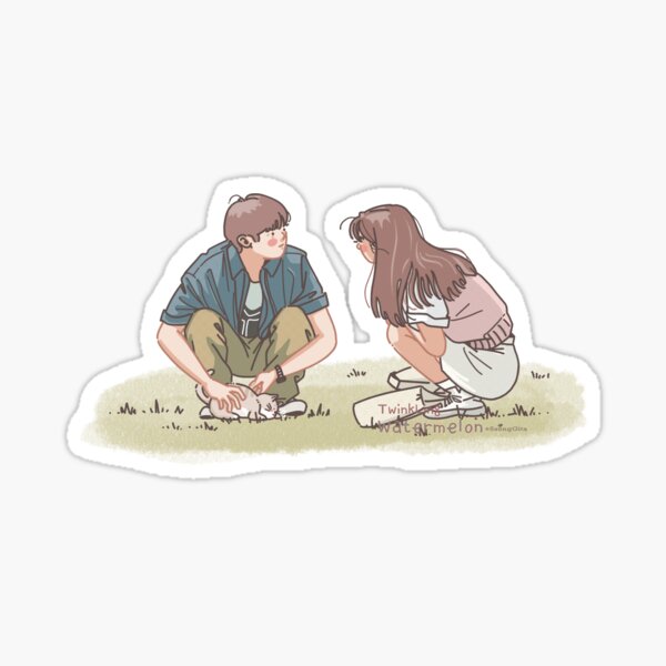 Item preview, Twinkling Watermelon K-Drama Illustration Ar designed and sold by SsongGita.