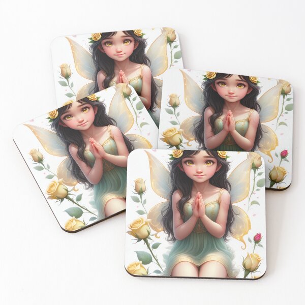 Item preview, Floral Christian Anime Beautiful Fairy Prays designed and sold by duke818.