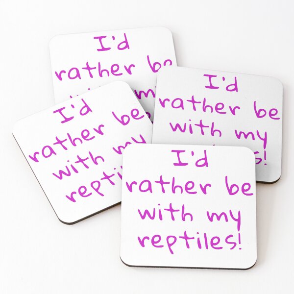 Item preview, I'd rather be with my reptiles! designed and sold by RiddlerReptiles.