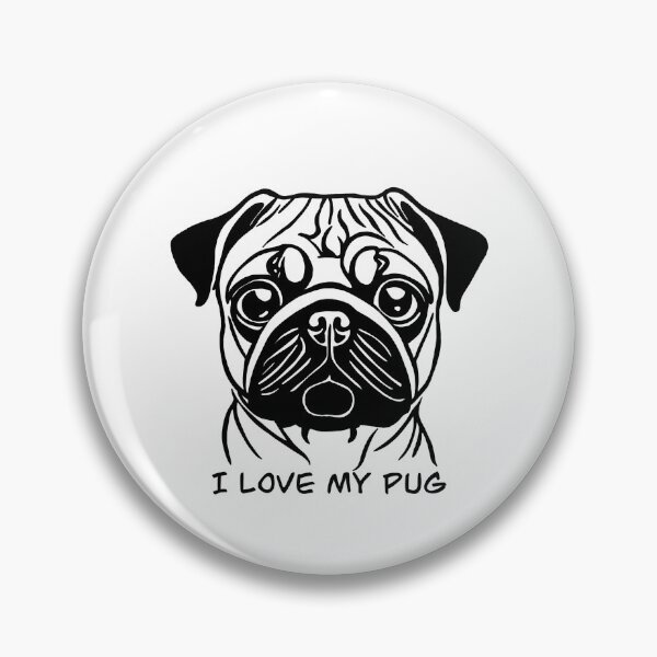 Item preview, I Love My Pug designed and sold by luckeyduckdesgs.