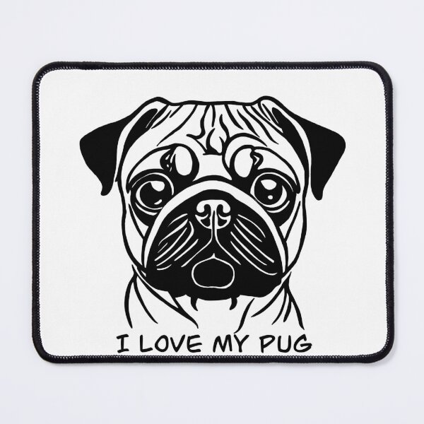 Item preview, I Love My Pug designed and sold by luckeyduckdesgs.