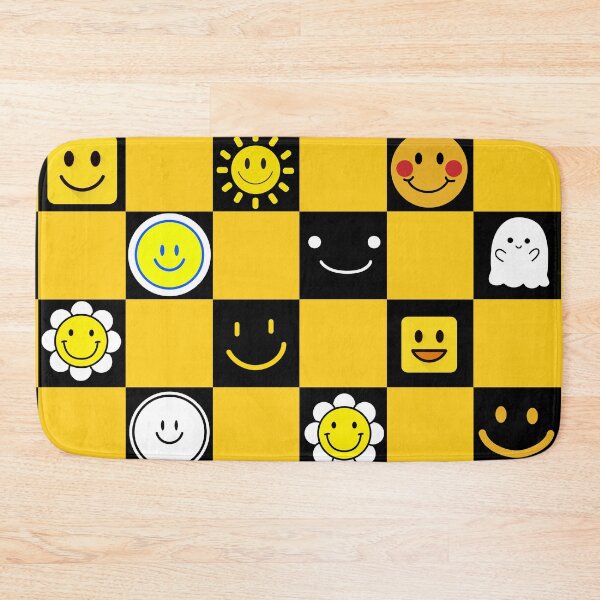 Item preview, smiley face, check pattern designed and sold by zzzozzo.