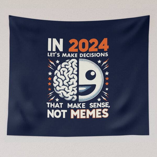 Item preview, Sensible Choices Tee - 'Decisions Over Memes' 2024 Thoughtful Voting designed and sold by FEBRICAST.