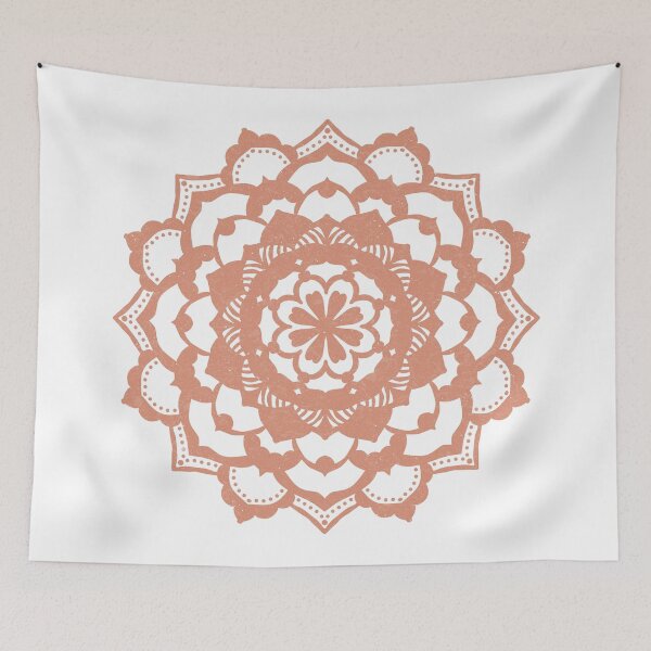 Item preview, Deva Mandala - Snow + Coral designed and sold by Irene Estelle.