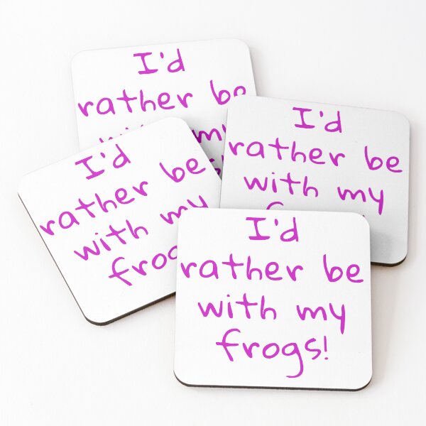 Item preview, I'd rather be with my frogs! designed and sold by RiddlerReptiles.