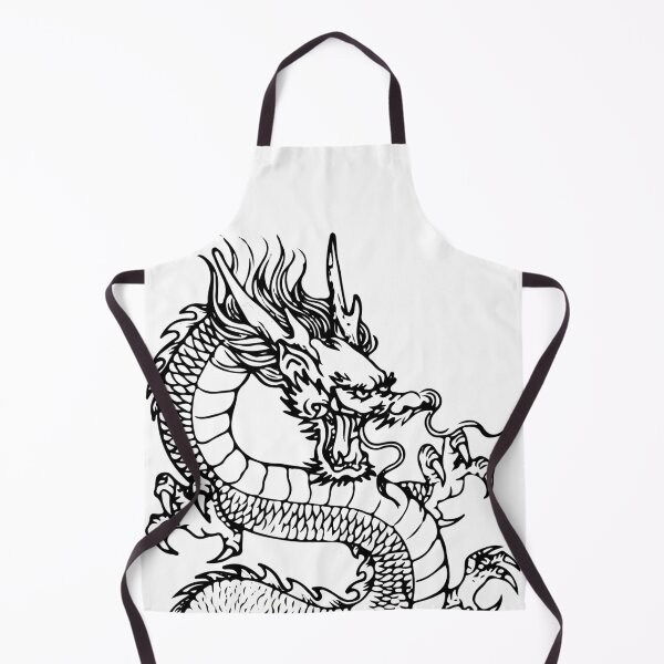 Item preview, Mythical Dragon black ink art designed and sold by InkStation24.