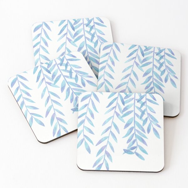 Item preview, Blue Willow Leaves designed and sold by Wyndee Breheny.