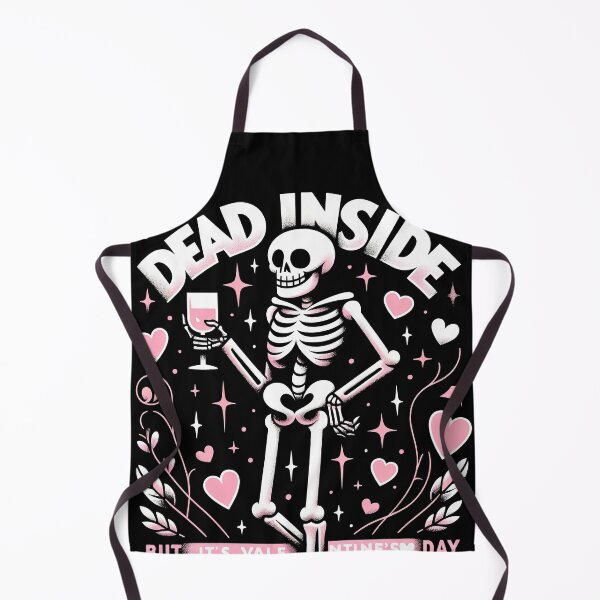 Item preview, Dead Inside But It's Valentines Day Funny Skeleton Men Women T-Shirt designed and sold by MAPDDesigns.
