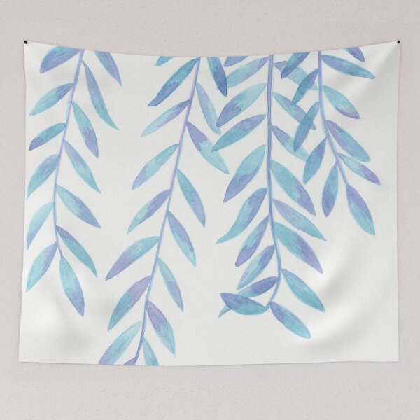 Item preview, Blue Willow Leaves designed and sold by Wyndee Breheny.