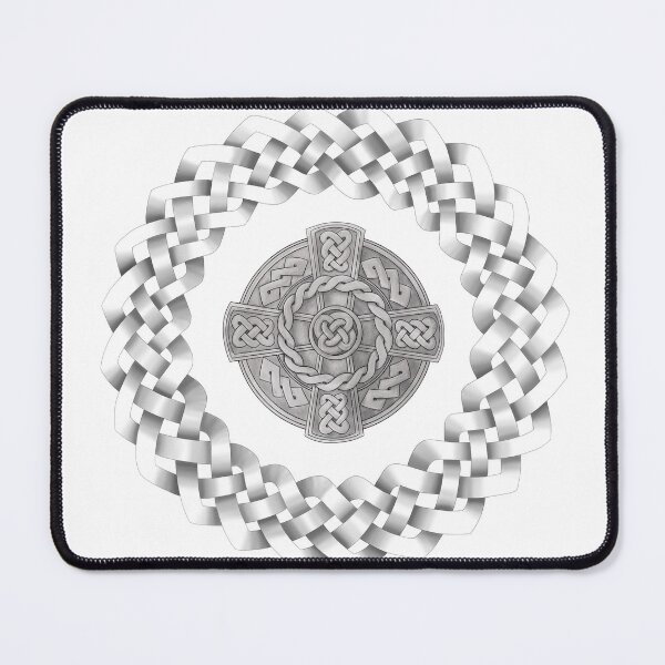 Item preview, Celtic cross with Knotwork border designed and sold by Donkjonk.