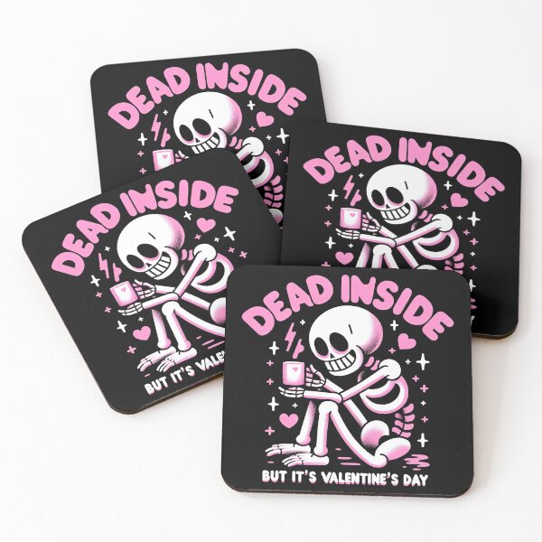 Item preview, Dead Inside But It's Valentines Day Funny Skeleton Men Women T-Shirt designed and sold by MAPDDesigns.