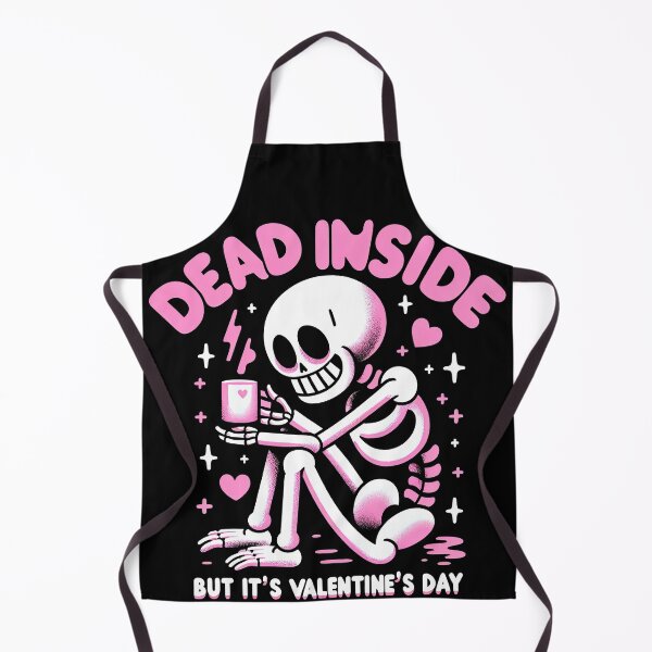 Item preview, Dead Inside But It's Valentines Day Funny Skeleton Men Women T-Shirt designed and sold by MAPDDesigns.