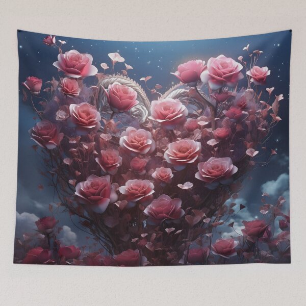 Item preview, Fantasy floral Valentine's Day print  designed and sold by dcrc.