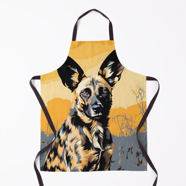 Item preview, Wild Dog portrait art. animal colorful. Animal throw pillow. designed and sold by formform.