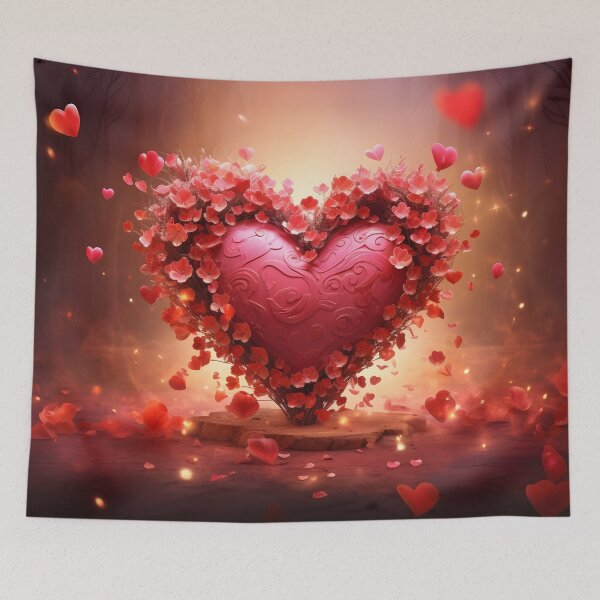Item preview, fantasy floral valentines day print floral designed and sold by dcrc.
