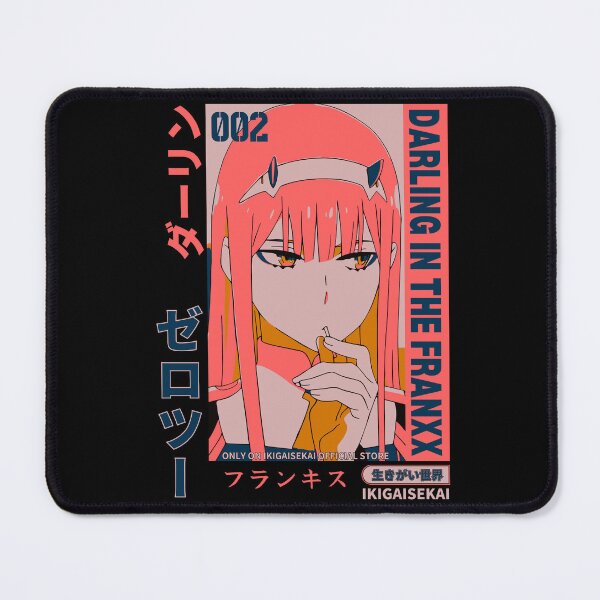 Item preview, Silent and Serious Gaze - Zero Two designed and sold by Isaias Gomez | IKIGAISEKAI.