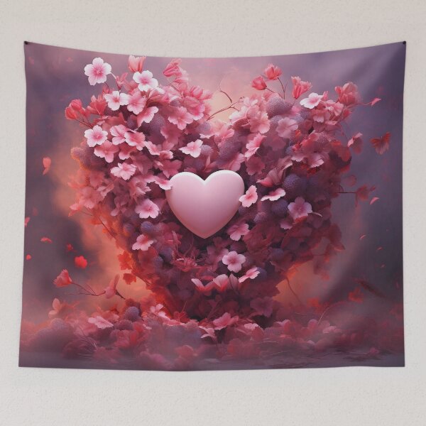 Item preview, fantasy floral valentines day print floral designed and sold by dcrc.
