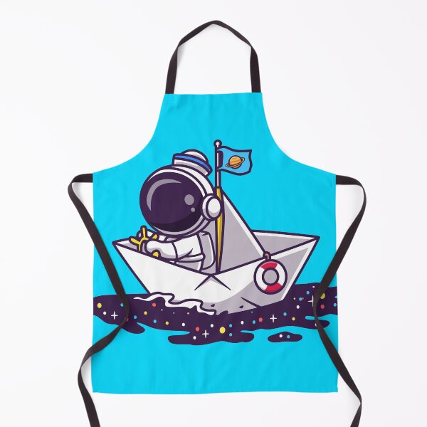 Item preview, Paper Boat Odyssey: Cute Astronaut Sails Through Space designed and sold by hjian8219.