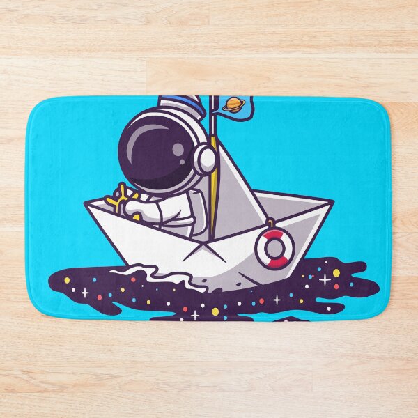 Item preview, Paper Boat Odyssey: Cute Astronaut Sails Through Space designed and sold by hjian8219.