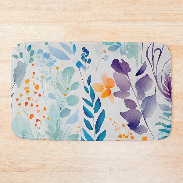 Item preview, Cool toned leafs pattern  designed and sold by Kunika Singh.