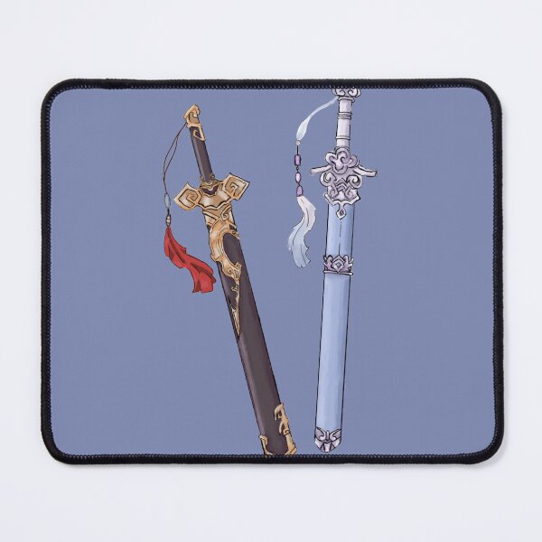 Item preview, Paired swords of Wei Ying and Lan Zhan, mdzs designed and sold by AslanAndBeeprim.