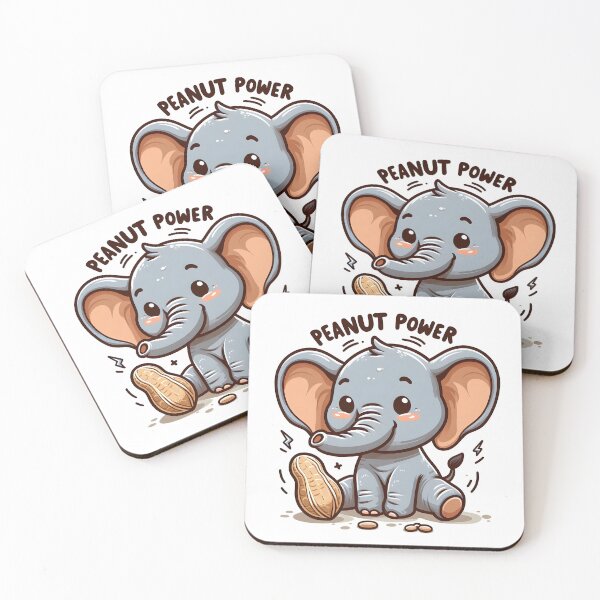 Item preview, Baby Elephant: Peanut Power designed and sold by Dungeon-Depot.