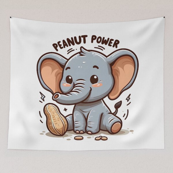 Item preview, Baby Elephant: Peanut Power designed and sold by Dungeon-Depot.
